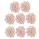 thumbnail image 4 of Juego de manteles individuales para mesa de cena, tapetes de flores ahuecados aislados de PVC para el hogar, decoración, oro rosa, 8 Uds., 4 of 10
