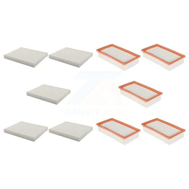 PUR 5x Air + 5x Cabin Filter (10 Total) Kit for Car Kia Rio Hyundai Accent KFL-102476