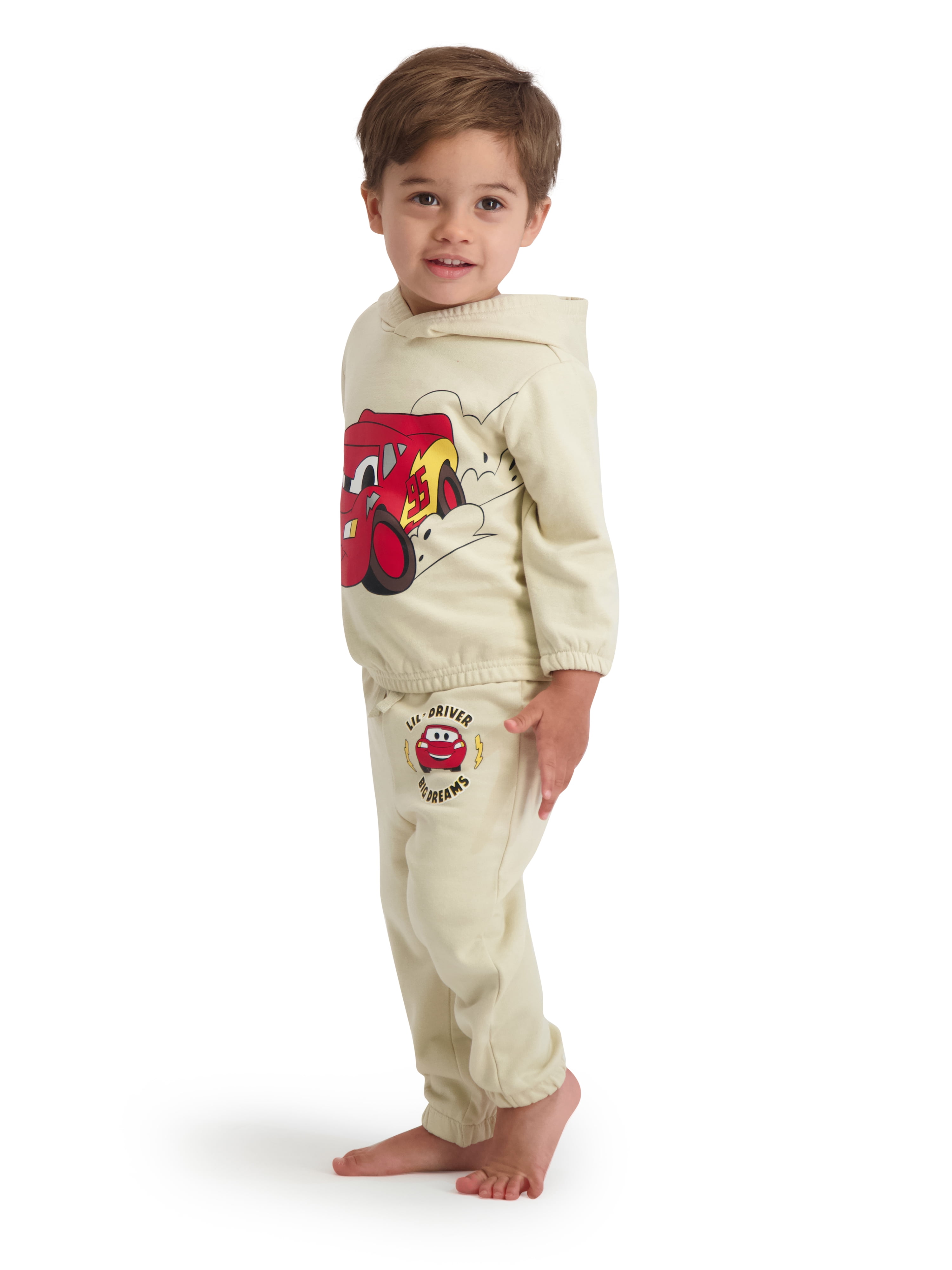 Cars Baby Boy 2 Piece Fleece Jogger Set, Sizes 0-24 Months