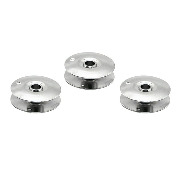 3pcs Single Needle Flat Car Iron Bobbins for Industrial Sewing Machine Tools Metal Spools Craft Sewing Machine Spools Silver