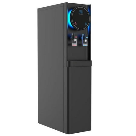 Drinkpod Pro 6 Series Bottleless Hot & Cold Water Cooler Dispenser with 3 Stage Purification, Complete Installation Kit & Cafe Connect, Black