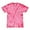 Pink, variant on Colortone Tie Dye T-Shirts Spider Multi Colors Juniors Cotton