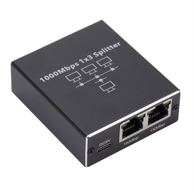 Divisor 1 Ethernet Del RJ45 Interruptor LAN A 2/1 3/1 4 1000Mbps