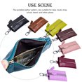 thumbnail image 4 of Leather Wallet Keys Storage Purse Shop Key Chain Fashion Vintage Coin Credit Card Receipt Organizing Pouch Black, 4 of 9