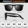 thumbnail image 3 of Polarized Sunglasses for Men, Lightweight Sun Glasses with UV400 Protection for Driving Fishing Golf Cycling Running, 3 Pack Sunglasses, 3 of 7