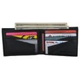 thumbnail image 4 of Mens RFID Tested Leather Bifold Card ID Holder Wallet W/Removable Center Flap, 4 of 15