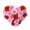Z Pink, variant on Heart Shaped Rose Wreath,14 in Pink Valentine’s Day Floral Wreath with Ribbons,Artificial Rose Flowers Wreaths,Heart-Shaped Garland Wreaths for Front Door,Valentine’s Day Wedding Decoration
