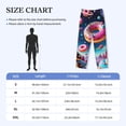 thumbnail image 3 of KLL Mens Pajama Pants for Men,Mens Lounge Pants,Funny Gifts for Men,Men's Pajama Bottoms-Starry Sky Colorful Donut, 3 of 5