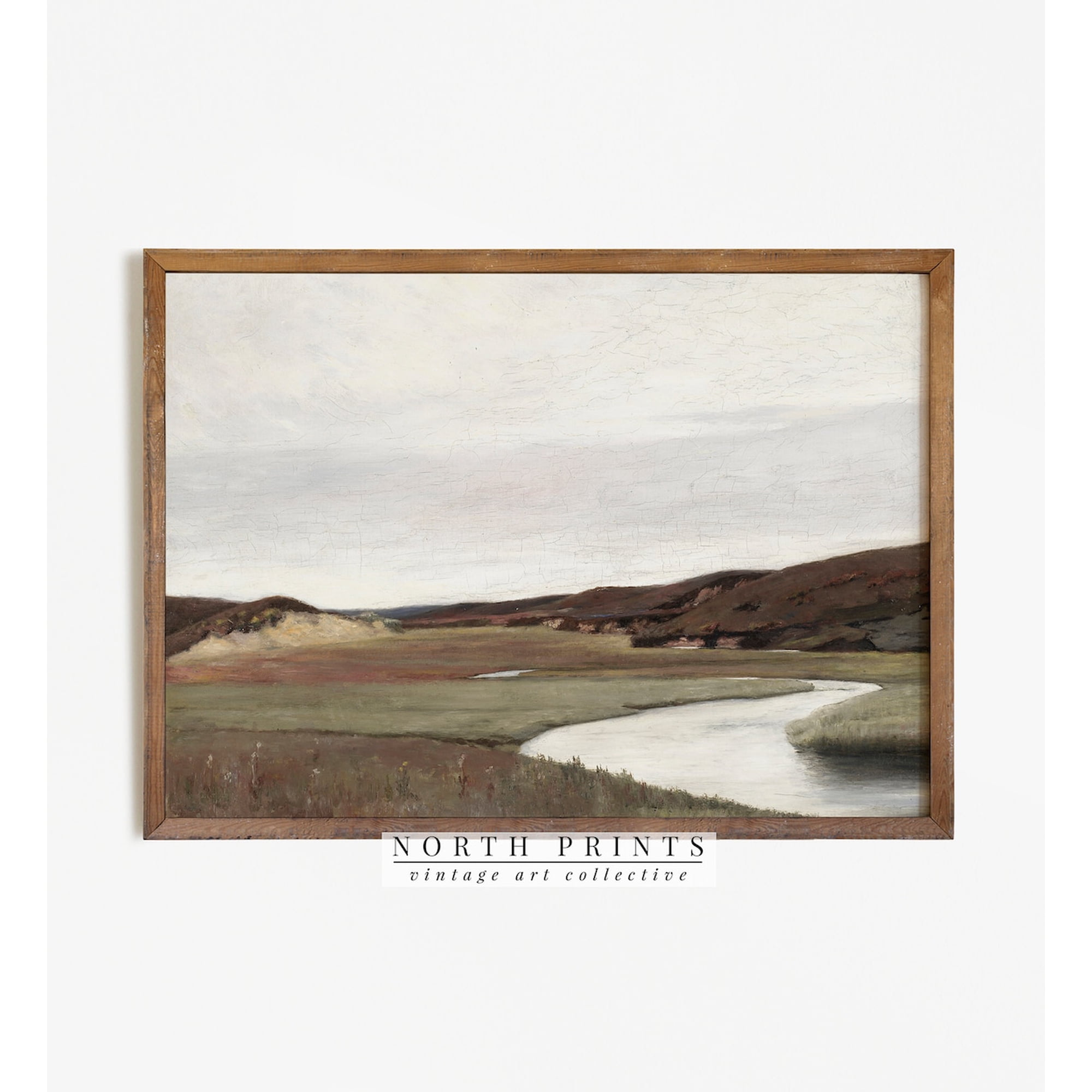 Autumn Landscape Antique Country Unframed Paper Print