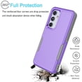 thumbnail image 6 of Galaxy A35/A55 5G Case ,2 in 1 Phone Case for Samsung Galaxy A55 5G 6.6 inch ,Takfox Shockproof Protection Heavy Duty Armor Hard Plastic & Rubber Rugged Full Body Bumper Cover ( Purple ), 6 of 11