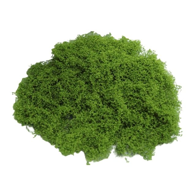 Musgo verde artificial de 30/100 g para manualidades, plantas de interior, jardines de hadas, centros de mesa, peceras, micropaisajes, musgo artificial decorativo.