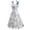 White, variant on QUNYINEY Dresses for Women Floral A Line Sleeveless Summer Midi Dresses Square Neckline Vacation Flowy Slim Fit Sundress