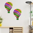 thumbnail image 4 of Globo de aire caliente nórdico, colgante de pared, colección de adornos creativos, regalo artesanal para boda, hogar, sala de estar, decoración de Verde Soledad Globo aerostático, 4 of 8