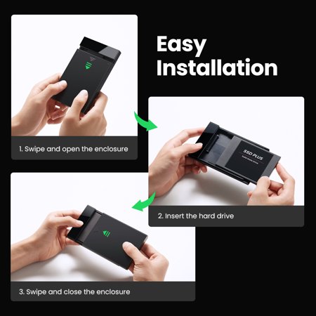UGREEN 2.5インチ HDD ケース SSD ケース USB3.0接続 UASP対応 2.5型 SSD ケース 5Gbps高速転送速度 S