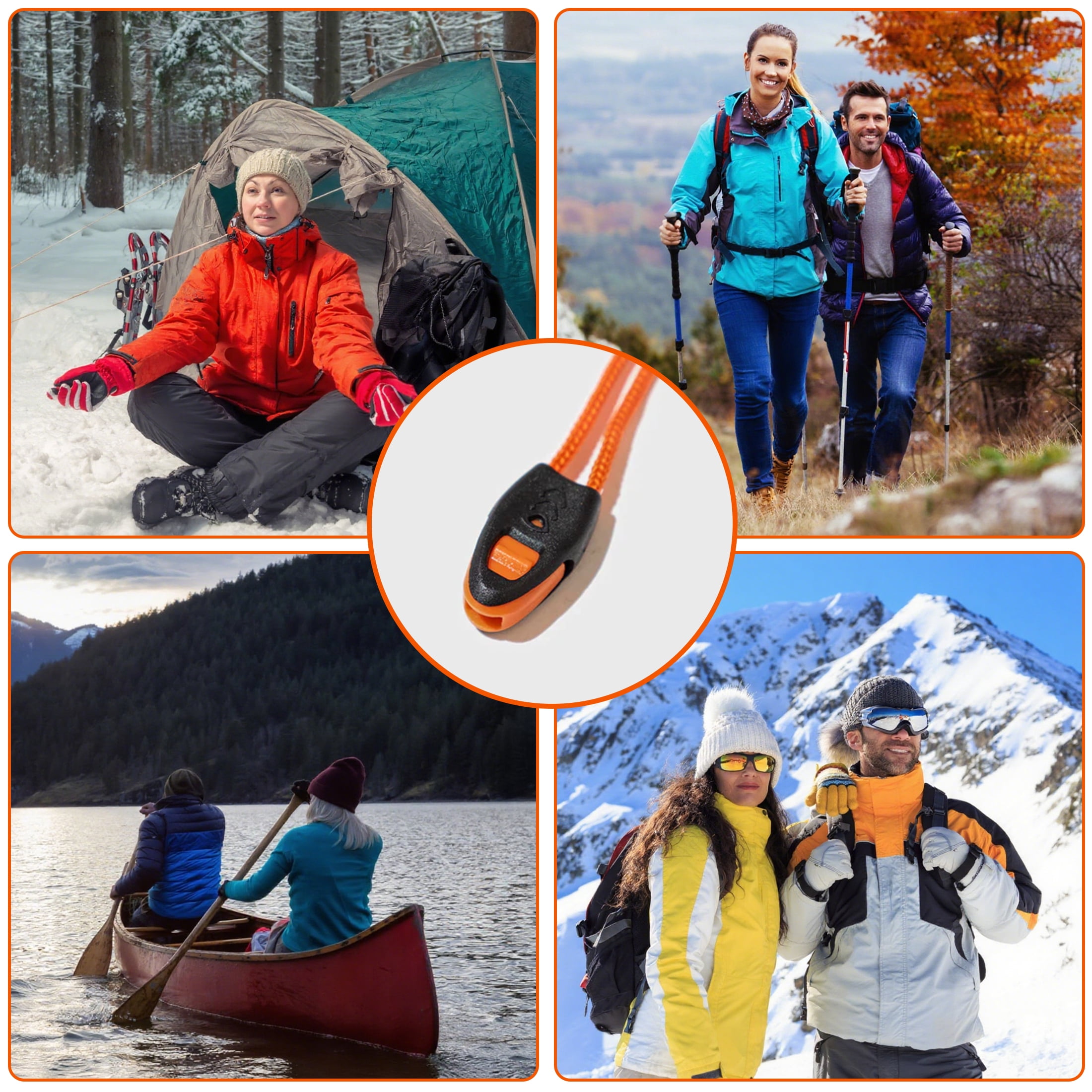 LANNEY Emergency Sleeping Bag 4 Pack, Portable Emergency Blanket Survival Gear and Supplies Bivy Sack with Whistles Waterproof Lightweight Thermal Mylar Sleeping Bag for Outdoor Camping Hiking