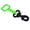 Green, variant on Rubber Octopus (Octo) Holder with Clip, Green