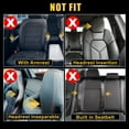thumbnail image 4 of Unique Bargains Front Seat Covers Protector Polyester Seat Cover Protector Pads Universal for Car Truck SUV Black, 4 of 7