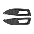 thumbnail image 3 of Side Indicator Repeater Frame Set, Anti UV Coating Anti Scratch 2 Pcs Side Light Surrounds ABS  For Car Adaptations Glossy Black,Carbon Fiber Style, 3 of 8