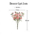 thumbnail image 3 of Ramo De Rosas Artificiales, Tallos De Flores Artificiales, Centro De Mesa Decorativo Para El Hogar, Arreglo Floral Realista, Exhibición De Mesa, Puesta En Escena Para Fotografía, 3 of 8