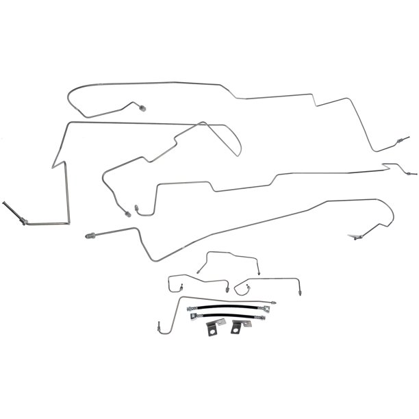 One New Stainless Steel Brake Line Kit Dorman 919170