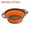 Red, variant on Unique Bargains Collapsible Colander Silicone Round Foldable Strainer with Handle Orange