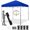 Blue, variant on SONGMY 8x8 ft Pop Up Canopy EZ Up Instant Tent Home Commercial Party Tent Folding Waterproof with Carry Bag for Outdoor Events Camping and Beach Blue