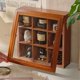 thumbnail image 2 of Wooden Spice Box 9.45 Inch - Decorative Organizer with Glass Lid, 9 Fixed Compartments , Spice Storage Container, Ideal for Seasonings & Herbs, Perfect for Gift, 2 of 5