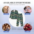 thumbnail image 7 of Bingfone Men's Pajama Set 2 Piece Loungewear PJs, Long Sleeve with Pajama Pants-Colorful Pineapples, 7 of 7