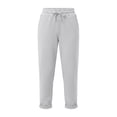 thumbnail image 4 of Xdegoge Cropped Pants for Women High Waisted Tapered Drawstring Casual Lounge Joggers Pants with Pockets Rolled Hem Workout Lightweight Athletic Trousers, 4 of 4