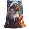 thumbnail image 2 of Pofeuu Bald Eagle Pilot Print Ultra-Soft Micro Fleece Blanket,for Bed Or Sofa,All Season Throw Blankets Flannel Blanket-60"x50", 2 of 7