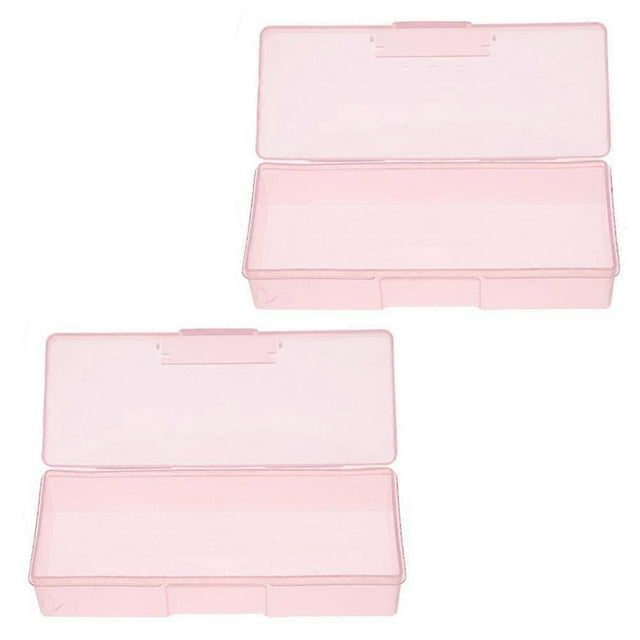 ZHAOCHENG Caja de almacenamiento rectangular multifuncional vacía - Caja de almacenamiento de joyas para uñas Caja de herramientas de manicura pulida