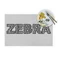 thumbnail image 4 of XMXY Woven Placemats Set of 4 PCS, Zebra Word Table Mats Washable Heat Resistant Placemats, 4 of 6