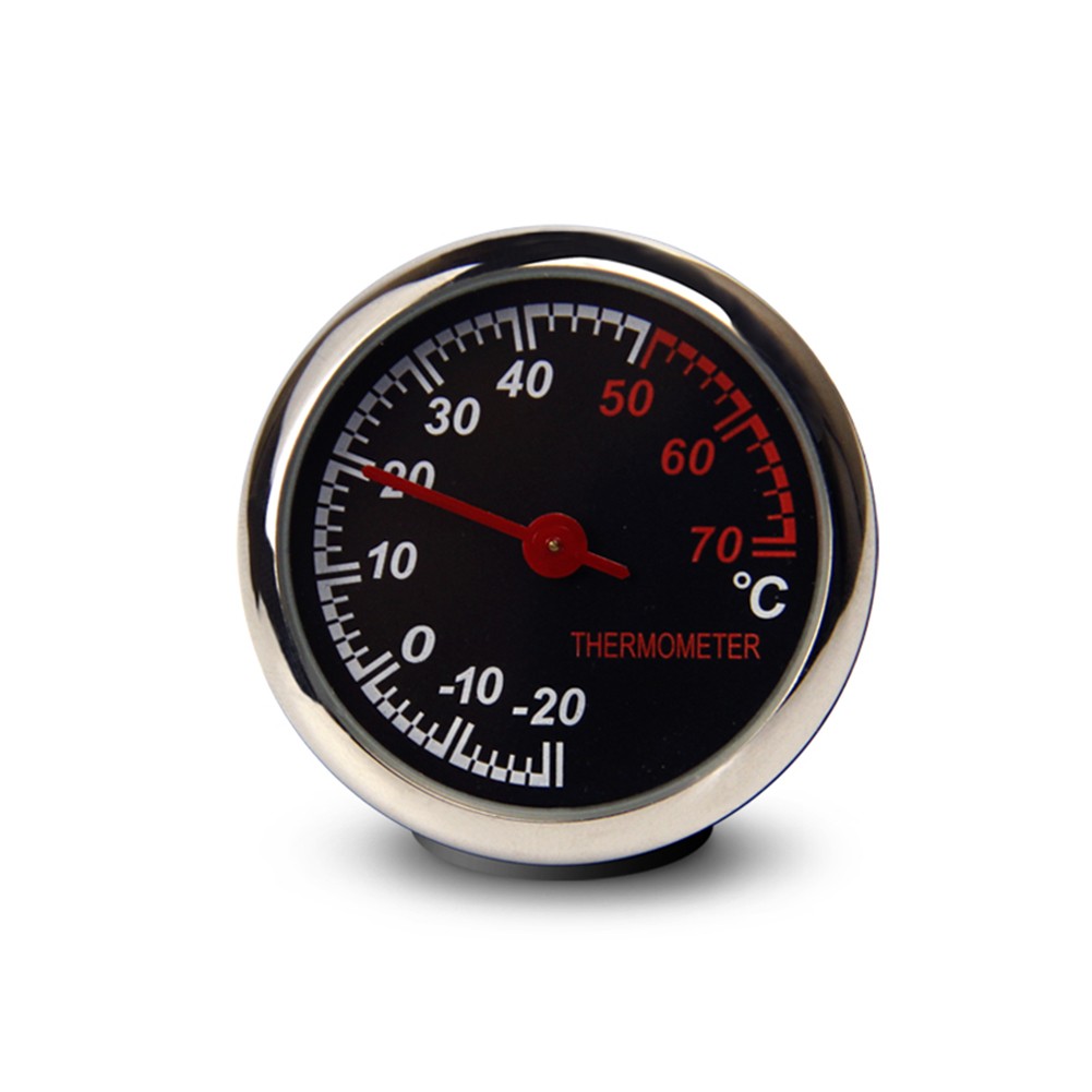 Mini Car Interior Digital Clock Thermometer Guage Meters For Dashboard