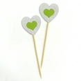thumbnail image 2 of Darling Souvenir, Glitter Heart Cupcake Toppers, Wedding - Birthday Party Dessert Decorations - Pack Of 20, 2 of 3
