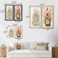 thumbnail image 4 of Designart "Vintage Floral Perfume Bottle in Pastel" Perfumes Framed Wall Art Set Of 2 - Glam Blue Framed Wall Art Set Of 2, 4 of 6