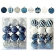 thumbnail image 2 of Juego de adornos colgantes de bolas navideñas pintadas Fiudx Accesorios para colgar árboles de Navidad Decoraciones navideñas, 2 of 6