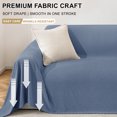 thumbnail image 4 of JIATER Sofa Cover Sectional Couch Cover for L Shape Sofa Towel Throw Sofa Blanket Slipcover for 3 Cushion Couch,78"x134",Blue, 4 of 10