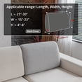 thumbnail image 5 of Couch Covers for L-Shape Sectional Sofa, Stretch Soft Sofa Slipcovers, Washable Wear-Resistant Furniture Protector with Elastic Bottom (1 Piece Back Couch Cover, Light Gray), 5 of 8