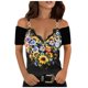 thumbnail image 1 of Gibobby Camisetas de verano para mujer Blouse Top for Women Short Sleeves Street Causal Fashion Blose(Multicolor,G), 1 of 5