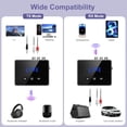 thumbnail image 2 of Bluetooth Audio Adapter, Bluetooth 5.4 Transmitter Receiver Support U Disk, TF Cards, Optical/RCA/Aux, LED Display, Bluetooth Receiver for TV, Home Stereo, Adapter, 2 of 8