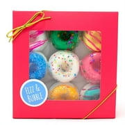 (New Packaging) Fizz & Bubble Bubble Donut Bath Bomb Gift Set, Fruit and Floral