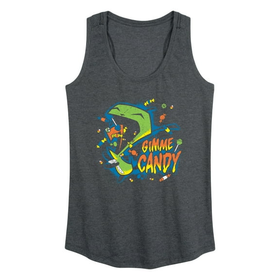 Invader Zim - Gimme Candy Gir -Women's Racerback Graphic Tank Top