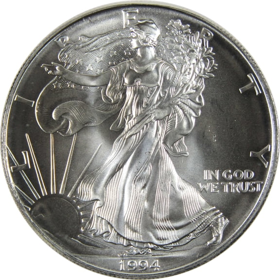 1994 American Silver Eagle Uncirculated Bullion $1 Coin