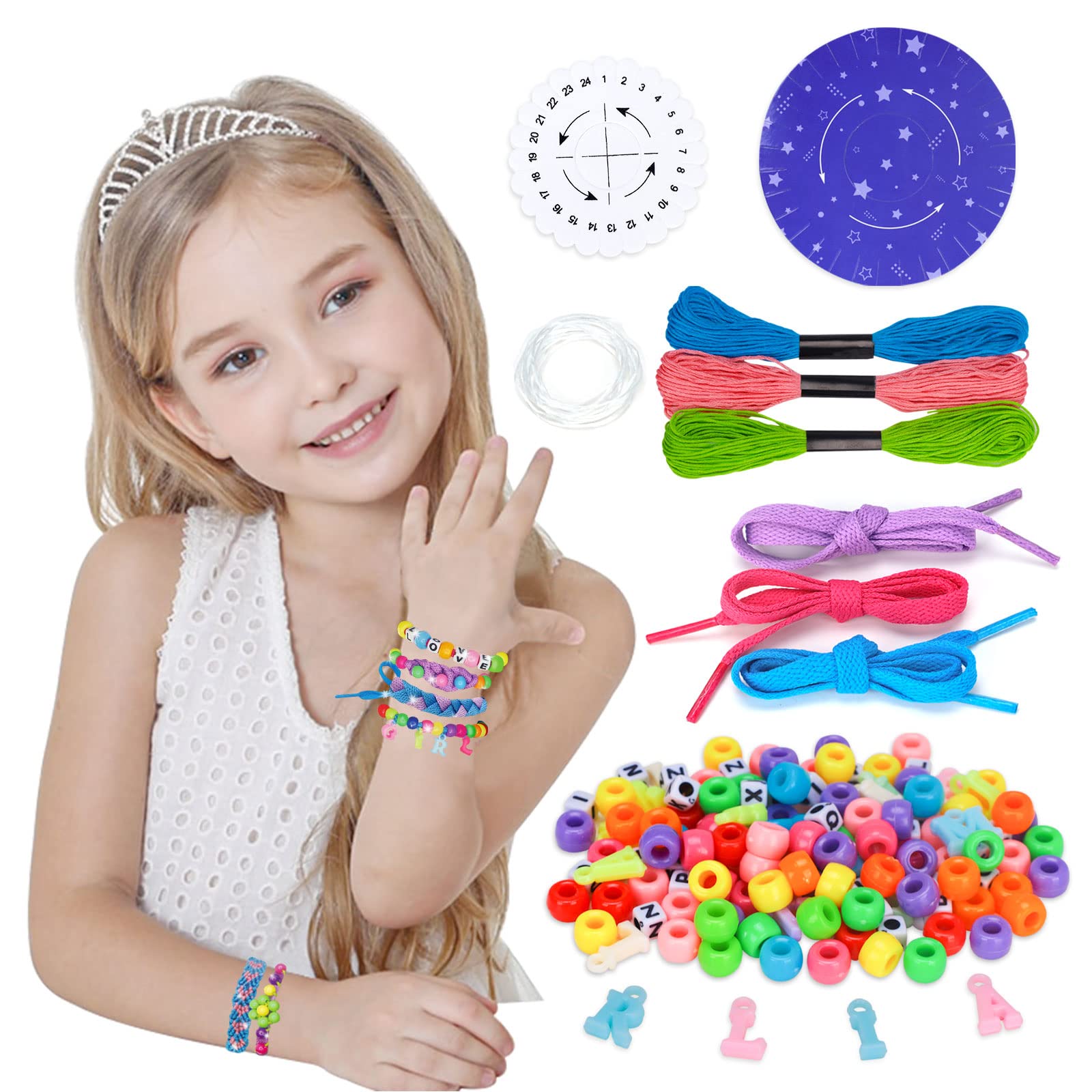 6 7 8 9 10 Year Old Girls Gifts Birthday Crafts Gifts for 6 7 8 Girls Gifts  Toys 7 8 9 10 Year Old Girls Bracelet Making Kits for Girls Rubber Band