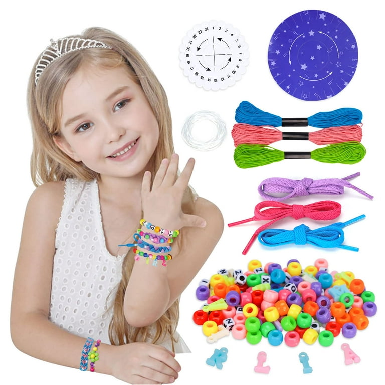 Jewellery Making Sets Girls Kits Age 5-10: Art and Craft Gift Sets for 5 6  7 8 Year Old Girl DIY Craft Kits Kids Age 9 10 11 Headbands Hair