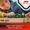 thumbnail image 4 of LEGO Speed Champions KICK Sauber F1 Team C44 Race Car Toys - Building Set For Kids, Boys & Girls, Ages 10+ - Toy Cars for F1 Fans - Gift Ideas for Birthdays - 77247, 4 of 10