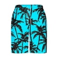 thumbnail image 5 of XUNKUSGA Mens Swim Trunks Fashion Hawaiian Mens Shorts with Mesh Lining Soft Breathable Mens Athletic Shorts Classic Adjustment Elastic Waist Beach Shorts,#6,S, 5 of 6