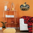 thumbnail image 3 of Spooky Harvest Moon By Billy Jacobs Print on Wood Picket Fence Wall Art - Brown, 3 of 5