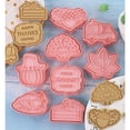 thumbnail image 4 of Gieenan 8 PCS Cookie Cutter Set Plastic Material Cutter Thanksgiving Series Biscuit Mold, 4 of 9