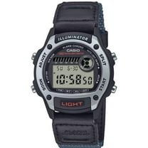 Casio Gray Classic Digital Sport Watch with Cloth Strap W220HF-8AV